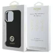 Guess GUHCP16LM4DGPK iPhone 16 Pro 6.3", tok, fekete Silicone Logo Strass 4G