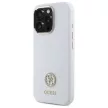 Guess GUHCP16LM4DGPH iPhone 16 Pro 6.3", tok, fehér hardcase Silicone Logo Strass 4G