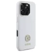Guess GUHCP16LM4DGPH iPhone 16 Pro 6.3", tok, fehér hardcase Silicone Logo Strass 4G
