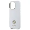 Guess GUHCP16LM4DGPH iPhone 16 Pro 6.3", tok, fehér hardcase Silicone Logo Strass 4G