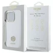 Guess GUHCP16LM4DGPH iPhone 16 Pro 6.3", tok, fehér hardcase Silicone Logo Strass 4G