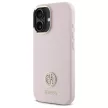 Guess GUHCP16SM4DGPP iPhone 16 6.1", tok, rózsaszín hardcase Silicone Logo Strass 4G