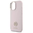 Guess GUHCP16SM4DGPP iPhone 16 6.1", tok, rózsaszín hardcase Silicone Logo Strass 4G