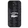 Lacoste LCHMP16SPIGK iPhone 16 6.1" tok, fekete Monogram Vintage Logo MagSafe