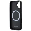 Lacoste LCHMP16SPIGK iPhone 16 6.1" tok, fekete Monogram Vintage Logo MagSafe