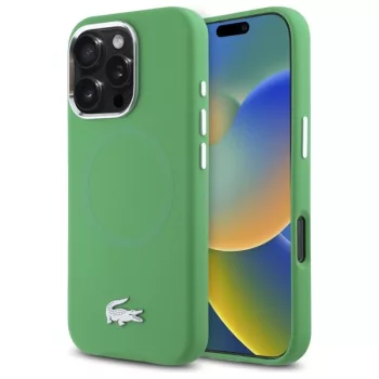   Lacoste LCHMP16XSMAN iPhone 16 Pro Max, 6.9" tok, estragon hardcase Silicone Croco Logo MagSafe