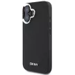 DKNY DKHMP16SPSCMCLK iPhone 16 6.1" tok, fekete Plain Silver Logo MagSafe