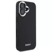 DKNY DKHMP16SPSCMCLK iPhone 16 6.1" tok, fekete Plain Silver Logo MagSafe