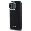 DKNY DKHMP16LPSCMCLK iPhone 16 Pro 6.3" tok, fekete Plain Silver Logo MagSafe