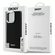 DKNY DKHMP16LPSCMCLK iPhone 16 Pro 6.3" tok, fekete Plain Silver Logo MagSafe