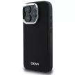 DKNY DKHMP16XPSCMCLK iPhone 16 Pro Max 6.9" tok, fekete Plain Silver Logo MagSafe