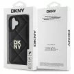 DKNY DKHCP16SPQDSLK iPhone 16 6.1" tok, fekete Quilted Stack Logo