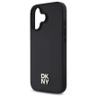 DKNY DKHMP16SPSHRPSK iPhone 16 6.1", hardcase tok, fekete Repeat Pattern Stack Logo MagSafe