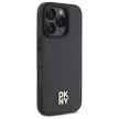 DKNY DKHMP16LPSHRPSK iPhone 16 Pro 6.3", hardcase tok, fekete Repeat Pattern Stack Logo MagSafe