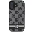 DKNY DKHCP16SPCPTSSK iPhone 16 6.1" 6.1" tok, fekete Checketok, piros Pattern & Printed Stripes