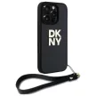 DKNY DKHCP16LPBSWSK iPhone 16 Pro 6.3", tok, fekete Wrist Strap Stock Logo
