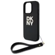 DKNY DKHCP16LPBSWSK iPhone 16 Pro 6.3", tok, fekete Wrist Strap Stock Logo