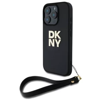   DKNY DKHCP16XPBSWSK iPhone 16 Pro Max, 6.9" tok, fekete Wrist Strap Stock Logo
