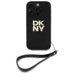 DKNY DKHCP16XPBSWSK iPhone 16 Pro Max, 6.9" tok, fekete Wrist Strap Stock Logo