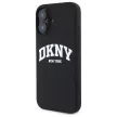 DKNY DKHMP16SSNYACH iPhone 16 6.1", tok, fekete Silicone White Printed Logo MagSafe