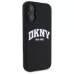 DKNY DKHMP16SSNYACH iPhone 16 6.1", tok, fekete Silicone White Printed Logo MagSafe
