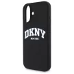 DKNY DKHMP16SSNYACH iPhone 16 6.1", tok, fekete Silicone White Printed Logo MagSafe