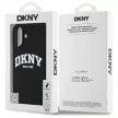 DKNY DKHMP16SSNYACH iPhone 16 6.1", tok, fekete Silicone White Printed Logo MagSafe