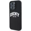 DKNY DKHMP16XSNYACH iPhone 16 Pro Max 6.9" tok, fekete Silicone White Printed Logo MagSafe