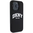 DKNY DKHMP16XSNYACH iPhone 16 Pro Max 6.9" tok, fekete Silicone White Printed Logo MagSafe