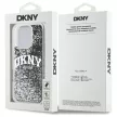 DKNY DKHCP16LLBNAEK iPhone 16 Pro 6.3" tok, fekete hardcase Liquid Glitter Arch Logo