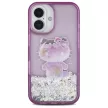 Hello Kitty HKHCP16SL50PPU iPhone 16, 6.1" tok, lila hardcase Liquid Glitter 50TH Anniversary Party