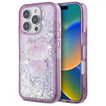   Hello Kitty HKHCP16XL50PPU iPhone 16 Pro, Max 6.9" tok, lila hardcase Liquid Glitter 50TH Anniversary Party