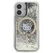 Hello Kitty HKHMP16SLGDIK iPhone 16 6.1", tok, fekete-arany Liquid Glitter Fever MagSafe