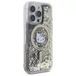 Hello Kitty HKHMP16LLGDIK iPhone 16 Pro, 6.3" tok, fekete tok, arany Liquid Glitter Fever MagSafe