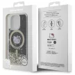 Hello Kitty HKHMP16LLGDIK iPhone 16 Pro, 6.3" tok, fekete tok, arany Liquid Glitter Fever MagSafe