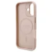 Guess GUHMP16SU4GPRP iPhone 16 6.1" tok, rózsaszín hardcase 4G Logo Plate MagSafe