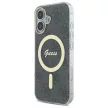 Guess GUHMP16SH4STK iPhone 16 6.1" tok, fekete IML 4G MagSafe