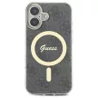 Guess GUHMP16SH4STK iPhone 16 6.1" tok, fekete IML 4G MagSafe