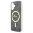 Guess GUHMP16SH4STK iPhone 16 6.1" tok, fekete IML 4G MagSafe