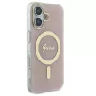 Guess GUHMP16SH4STP iPhone 16 6.1" tok, rózsaszín hardcase IML 4G MagSafe