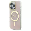 Guess GUHMP16LH4STP iPhone 16 Pro 6.3" tok, rózsaszín hardcase IML 4G MagSafe