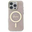Guess GUHMP16LH4STP iPhone 16 Pro 6.3" tok, rózsaszín hardcase IML 4G MagSafe