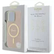 Guess GUHMP16LH4STP iPhone 16 Pro 6.3" tok, rózsaszín hardcase IML 4G MagSafe