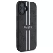 Guess GUHMP16SP4RPSK iPhone 16 6.1", tok, fekete 4G Printed Stripes MagSafe