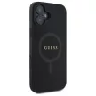 Guess GUHMP16SPSAHMCK iPhone 16 6.1", tok, fekete Saffiano Classic Logo MagSafe