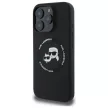 Karl Lagerfeld KLHMP16XSKCHTCK iPhone 16 Pro Max 6.9" hardcase Silicone Karl&Choupette Heads Ring MagSafe tok, fekete