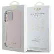 Guess GUHCP16SSMBSLP iPhone 16 6.1", tok, rózsaszín hardcase Silicone Script Metal Logo & Frame