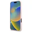 Guess GUHCP16LSMBSLP iPhone 16 Pro 6.3", tok, rózsaszín hardcase Silicone Script Metal Logo & Frame