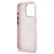 Guess GUHCP16LSMBSLP iPhone 16 Pro 6.3", tok, rózsaszín hardcase Silicone Script Metal Logo & Frame