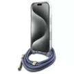 Guess GUHCP16XHC4SEB iPhone 16 Pro Max, 6.9" tok, kék hardcase Crossbody Cord 4G Print